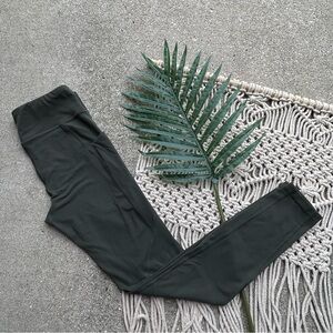 Athleta Girl High Rise Olive Athletic Leggings Size Large / 12